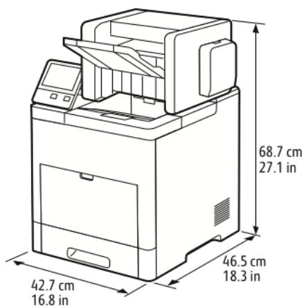 XEROX B610V - Configuration de base avec module de finition en option - 1