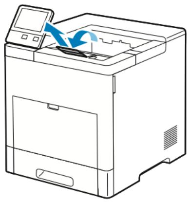 XEROX B610V - Sortie de l'extension du bac récepteur. - 1