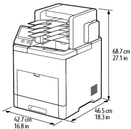 XEROX B610V - Configuration de base avec module à 4 casiers en option - 1