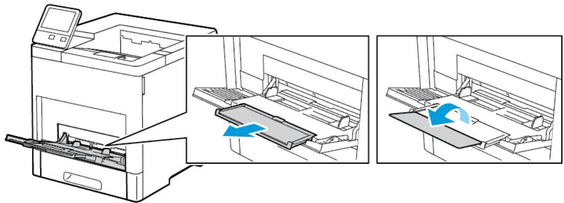 XEROX B610V - Chargement des étiquettes dans le département manuel - 2