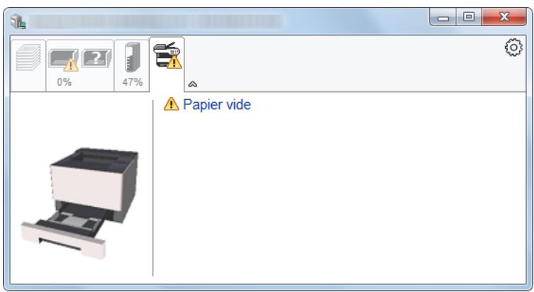 KYOCERA ECOSYS P2235DW - Onglet alerte - 1