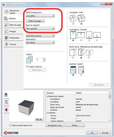 KYOCERA ECOSYS P2235DW - Configurer les paramètres - 2