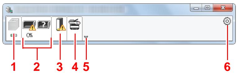 KYOCERA ECOSYS P2235DW - Aperçu rapide de l'état - 1