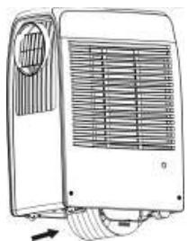 TROTEC PAC 2000 X - Raccorder le tuyau d'évacuation - 1