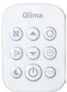 QLIMA P522 - E MANUEL de la télécommande - 1