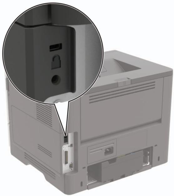LEXMARK B2546DW - Emplacement du logement de sécurité - 1