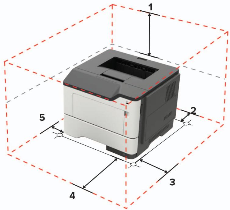 LEXMARK B2546DW - Sélection d'un emplacement pour l'imprimante - 3