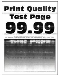 LEXMARK B2546DW - Bandes pales horizontales - 1