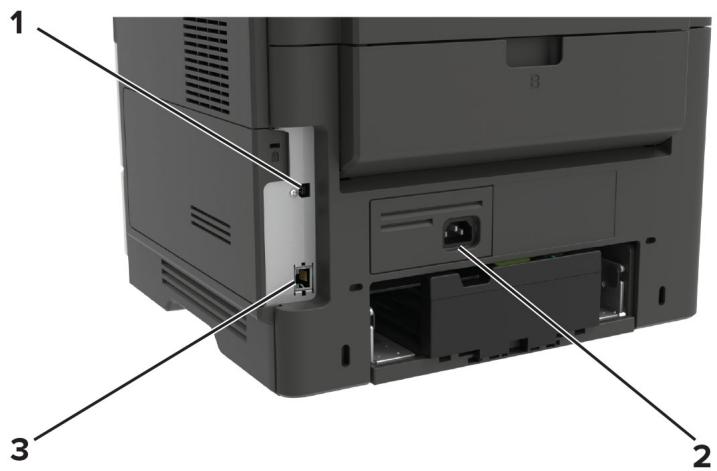LEXMARK B2546DW - Connexion des câbles - 4