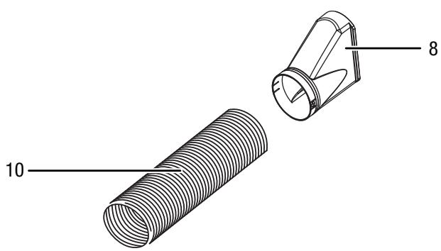 TROTEC PAC 3500 - Raccorder le tuyau d'évacuation - 1