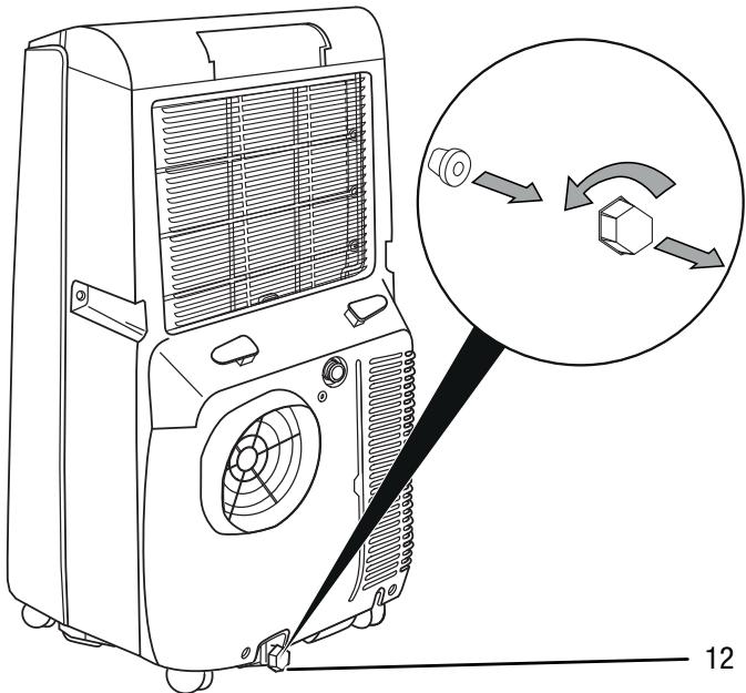TROTEC PAC 3500 - Vider le condensat (vidage manuel) - 1