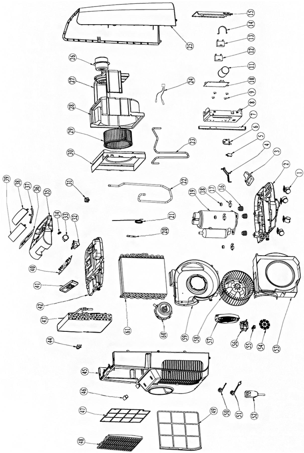 TROTEC PAC 3500 - Nomenclature et liste des pieces de rechange - 1
