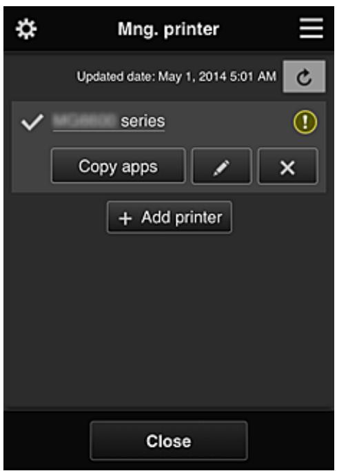 CANON LBP 6600 - Mng printer screen (Select printer screen) - 1