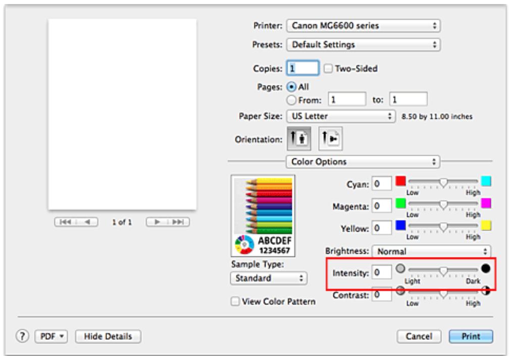 CANON LBP 6600 - Adjusting Intensity - 3