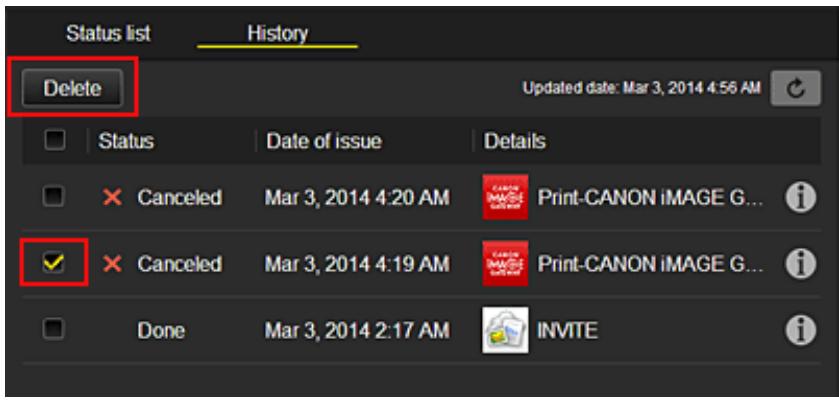 CANON LBP 6600 - Manage jobs* - 1