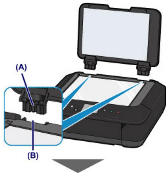 CANON LBP 6600 - Attaching the document cover: - 1