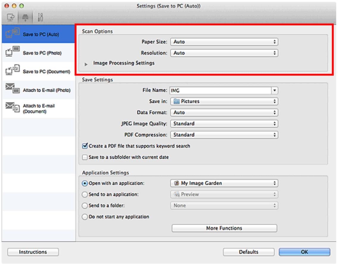 CANON LBP 6600 - Set Scan Options. - 1