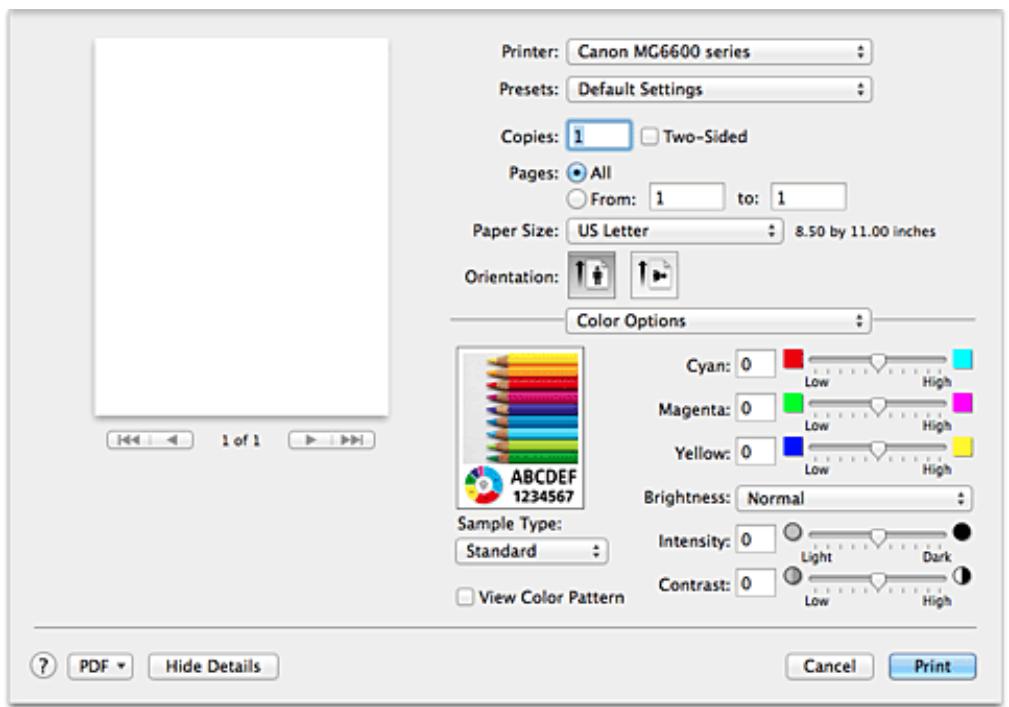 CANON LBP 6600 - Color Options - 1