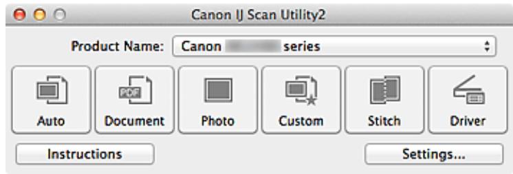 CANON LBP 6600 - IJ Scan Utility Main Screen - 1