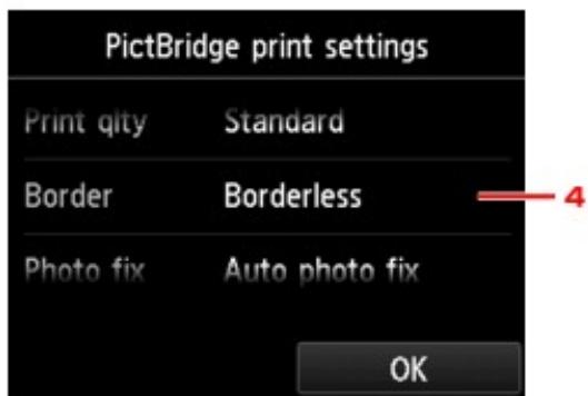 CANON LBP 6600 - Settings on a PictBridge (Wireless LAN) Compliant Device - 3