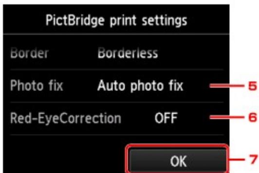 CANON LBP 6600 - Settings on a PictBridge (Wireless LAN) Compliant Device - 4