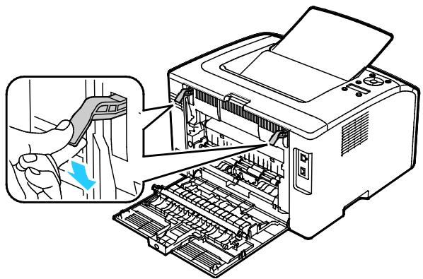 XEROX 6022V - Clearing Paper Jams From the Back of the Printer - 4