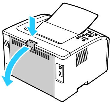 XEROX 6022V - Clearing Paper Jams From the Back of the Printer - 1