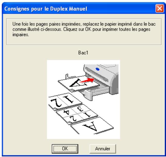 BROTHER HL-2035 - Impression duplex manuelle à partir du bac à papier - 2