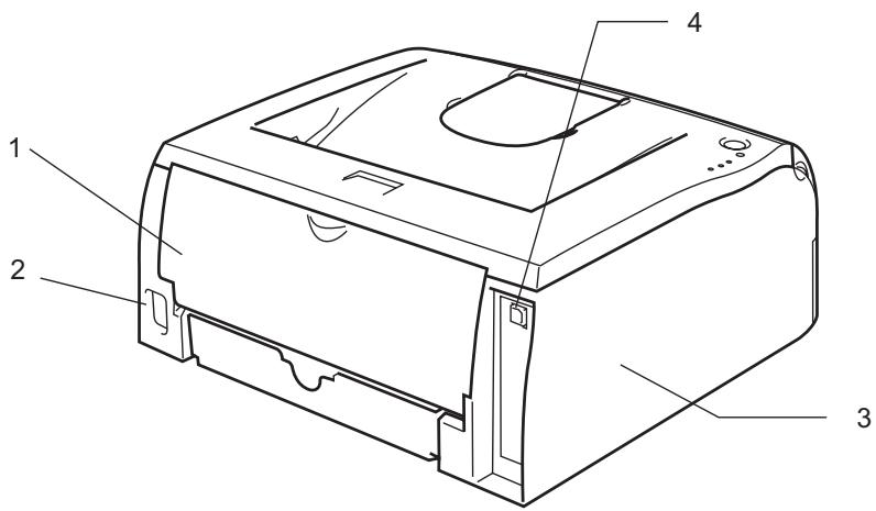 BROTHER HL-2035 - Vue arrière - 1