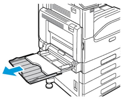 XEROX VERSALINK C7000N - Chargement des étiquettes dans le département manuel - 2