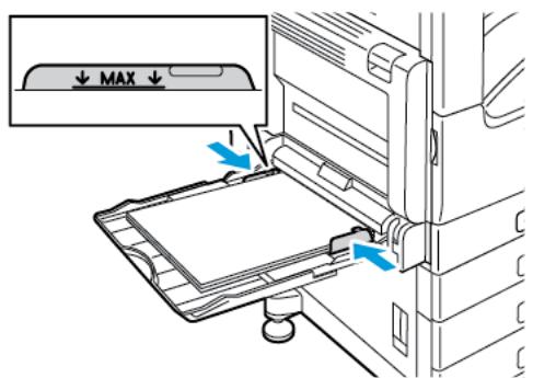 XEROX VERSALINK C7000N - Chargement des étiquettes dans le département manuel - 7