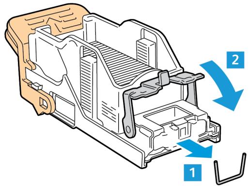XEROX VERSALINK C7000N - Résolution des incidents d'agrafage dans le module de finition office intégré 2FA - 5
