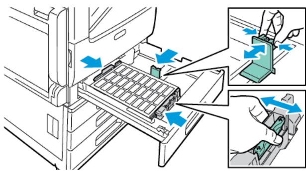 XEROX VERSALINK C7000N - Chargement d'étiquettes dans les magasins 1-4 - 6