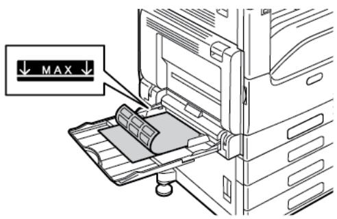 XEROX VERSALINK C7000N - Chargement des étiquettes dans le département manuel - 5