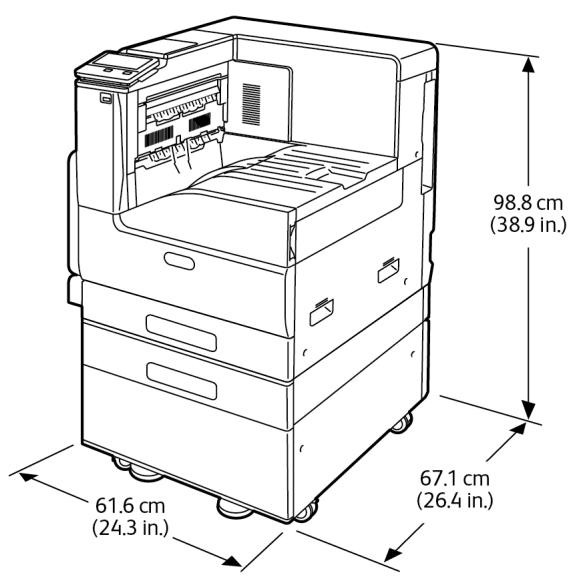 XEROX VERSALINK C7000N - Modèle de base avec module à magasin unique et support - 1