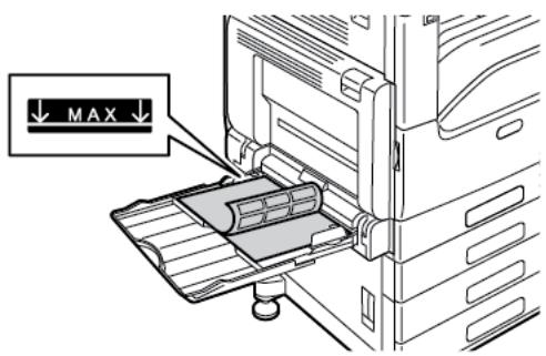 XEROX VERSALINK C7000N - Chargement des étiquettes dans le département manuel - 4