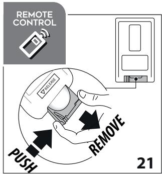 DELONGHI EV250.BK - Changing the battery of the remote control - 1