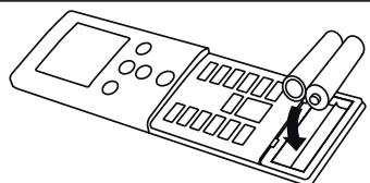 FUJITSU ASYG14LMCE - Mise en place des piles (R03/LR03/AAA x 2) - 2
