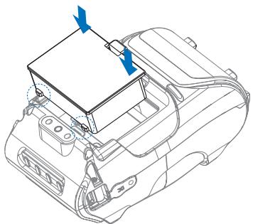CITIZEN CMP-25L - Installing the Battery - 2