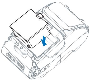 CITIZEN CMP-25L - Installing the Battery - 1