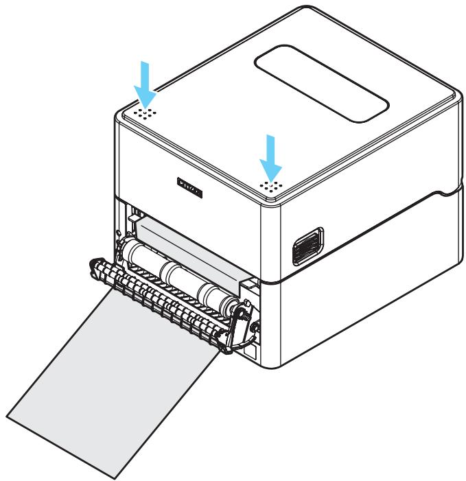 CITIZEN CL-E300 - Close the top cover. - 1