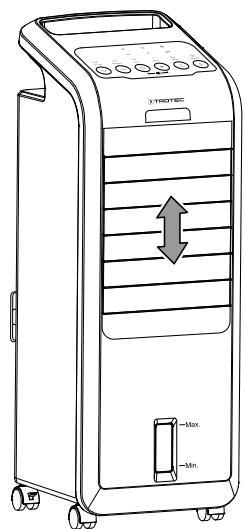 TROTEC PAE 26 - Ouverture des volets de ventilation - 1