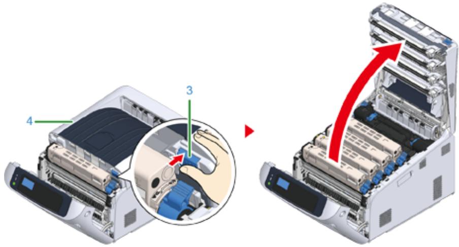 OKI C834DNW - Risque de brûlure. - 2