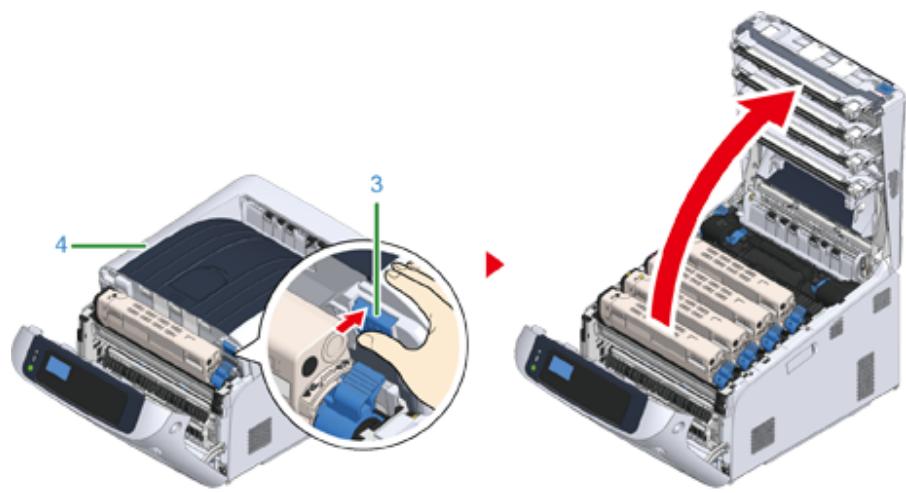 OKI C834DNW - Nettoyage du film de protection - 2