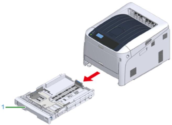OKI C834DNW - Comment imprimer à partir du bac - 1