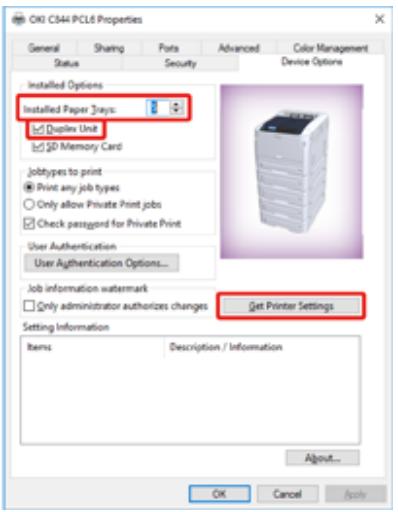 OKI C834DNW - - Pour le pilote d'imprimante PCL Windows - 1