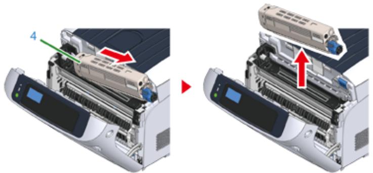 OKI C834DNW - Pour la cartouche de toner K (noir) uniquement - 4