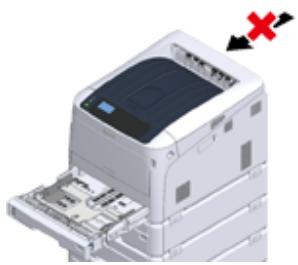 OKI C834DNW - Comment utiliser l'outil de protection contre le basculement - 5