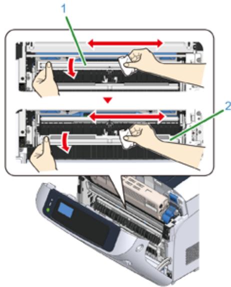 OKI C834DNW - Nettoyage du rouleau de réserve - 1