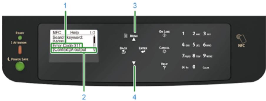 OKI C834DNW - Lorsqu'un message d'erreur s'affiche sur l'écran (lorsque le tímoin ATTENTION s'allume/clignote) - 3